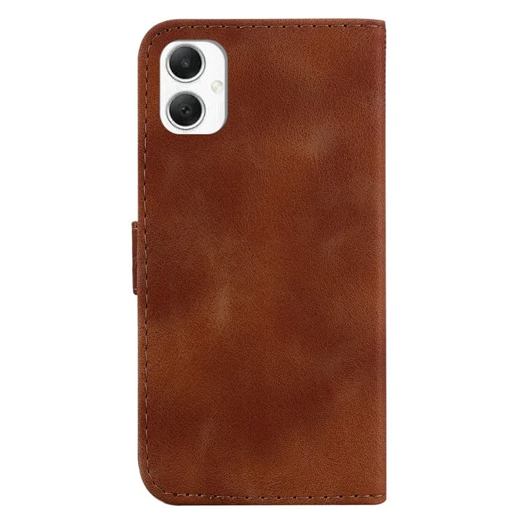 For Samsung Galaxy A06 Stand Case 7-Shaped Pattern Imprint Leather Phone Cover