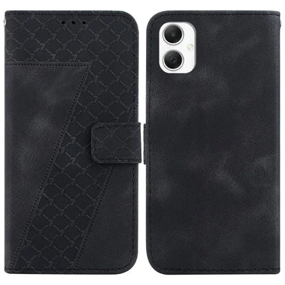 For Samsung Galaxy A06 Stand Case 7-Shaped Pattern Imprint Leather Phone Cover