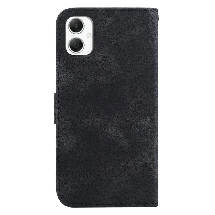 For Samsung Galaxy A06 Stand Case 7-Shaped Pattern Imprint Leather Phone Cover