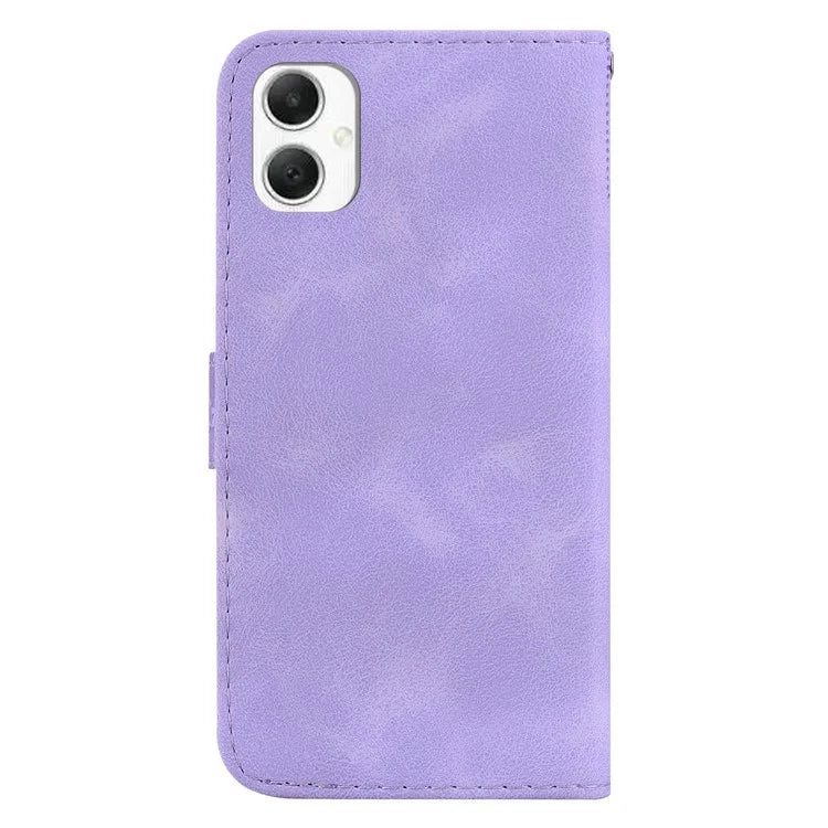 For Samsung Galaxy A06 Stand Case 7-Shaped Pattern Imprint Leather Phone Cover