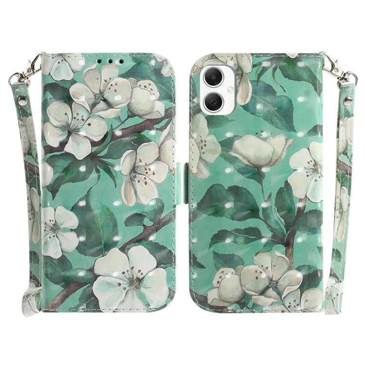 For Samsung Galaxy A06 Case Pattern Printing Leather Wallet Phone Cover
