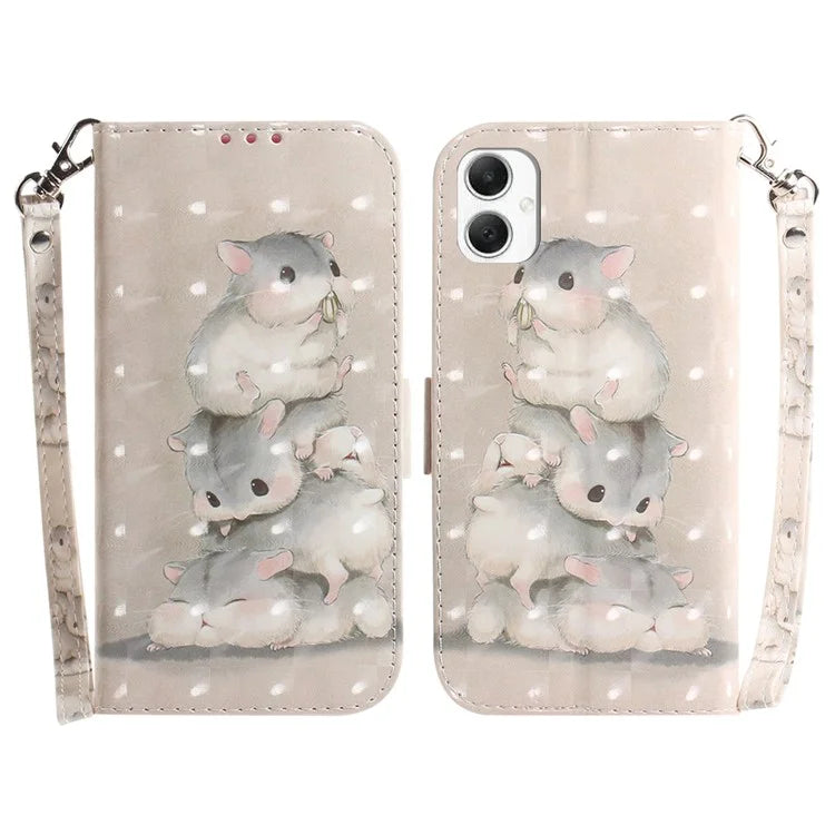 For Samsung Galaxy A06 Case Pattern Printing Leather Wallet Phone Cover