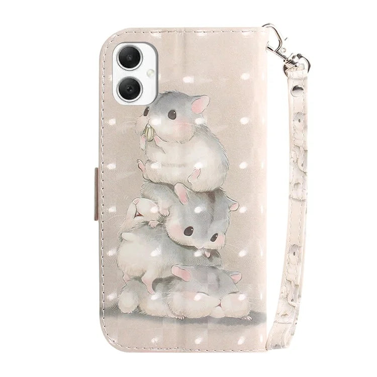 For Samsung Galaxy A06 Case Pattern Printing Leather Wallet Phone Cover