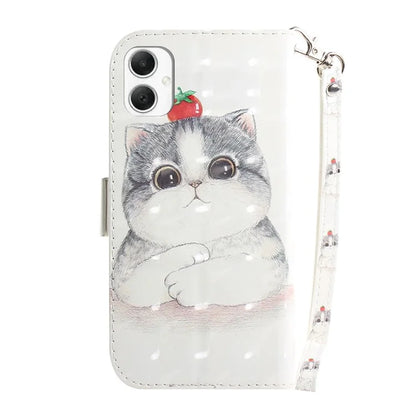 For Samsung Galaxy A06 Case Pattern Printing Leather Wallet Phone Cover