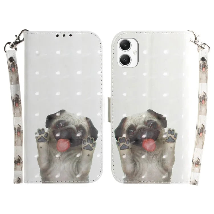 For Samsung Galaxy A06 Case Pattern Printing Leather Wallet Phone Cover