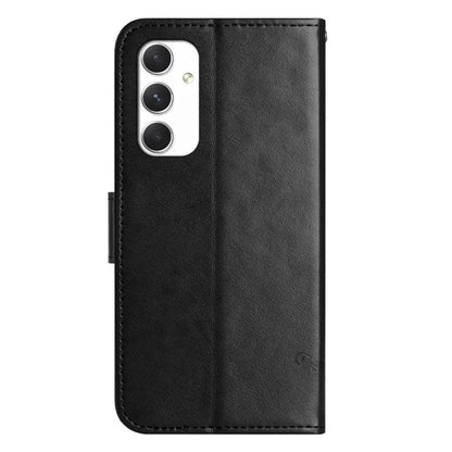 For Samsung Galaxy A16 5G Case Wallet Stand Imprinted Butterfly Flower PU Leather Phone Cover