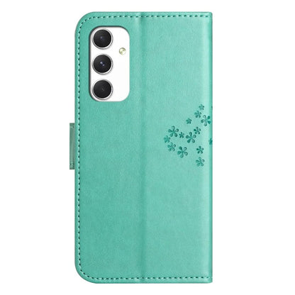 For Samsung Galaxy A16 5G Case PU Leather Owl Tree Imprinted Wallet Phone Cover