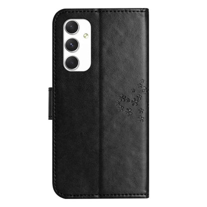 For Samsung Galaxy A16 5G Case PU Leather Owl Tree Imprinted Wallet Phone Cover
