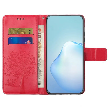 For Samsung Galaxy A16 5G Case PU Leather Owl Tree Imprinted Wallet Phone Cover