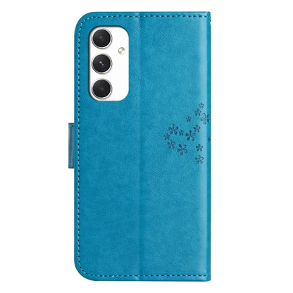 For Samsung Galaxy A16 5G Case PU Leather Owl Tree Imprinted Wallet Phone Cover