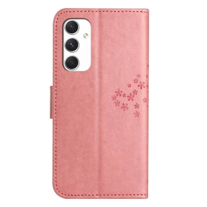 For Samsung Galaxy A16 5G Case PU Leather Owl Tree Imprinted Wallet Phone Cover