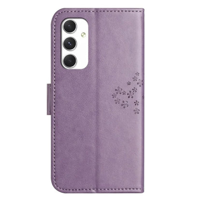 For Samsung Galaxy A16 5G Case PU Leather Owl Tree Imprinted Wallet Phone Cover