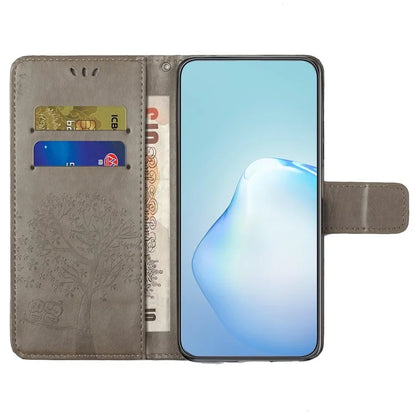 For Samsung Galaxy A16 5G Case PU Leather Owl Tree Imprinted Wallet Phone Cover