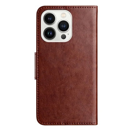 For iPhone 16 Pro Leather Case Butterflies Flower Pattern Wallet Stand Phone Cover