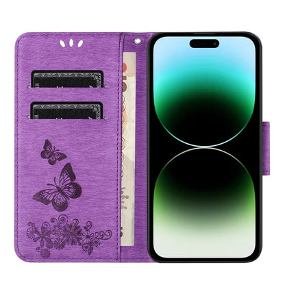 For iPhone 16 Pro Max Case Butterflies Flower Leather Wallet Flip Phone Cover