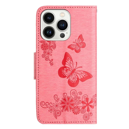 For iPhone 16 Pro Max Case Butterflies Flower Leather Wallet Flip Phone Cover