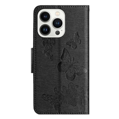 For iPhone 16 Pro Max Case Butterflies Flower Leather Wallet Flip Phone Cover