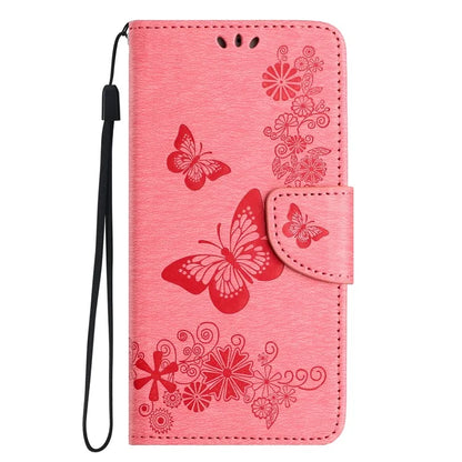 For iPhone 16 Case Butterflies Flower Leather Wallet Flip Phone Cover