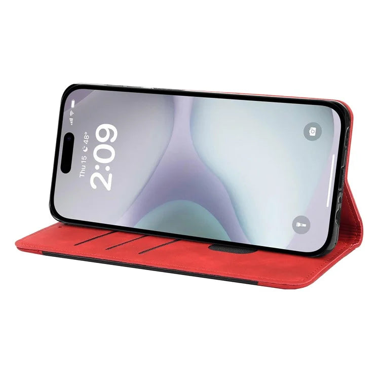 For iPhone 16 Plus Case PU Leather Shockproof Protection Wallet Phone Cover