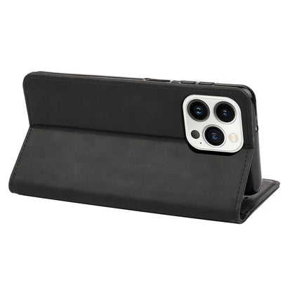 For iPhone 16 Pro Case PU Leather Shockproof Protection Wallet Phone Cover
