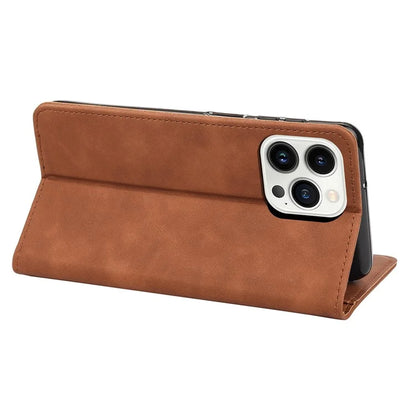 For iPhone 16 Pro Case PU Leather Shockproof Protection Wallet Phone Cover