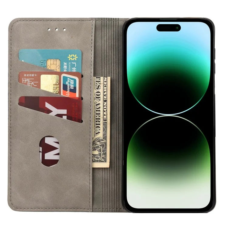 For iPhone 16 Pro Case PU Leather Shockproof Protection Wallet Phone Cover