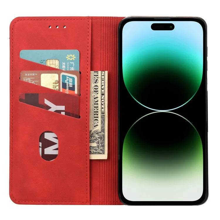 For iPhone 16 Pro Case PU Leather Shockproof Protection Wallet Phone Cover