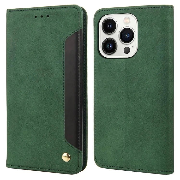For iPhone 16 Pro Case PU Leather Shockproof Protection Wallet Phone Cover