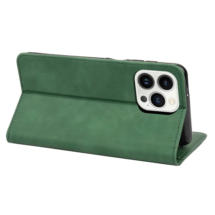 For iPhone 16 Pro Case PU Leather Shockproof Protection Wallet Phone Cover