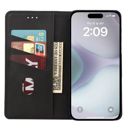 For iPhone 16 Case PU Leather Shockproof Protection Wallet Phone Cover