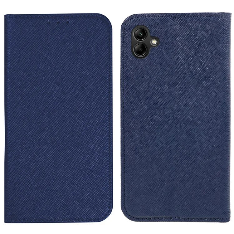 For Samsung Galaxy A06 Case Flip Shockproof Cross Texture Leather Phone Cover