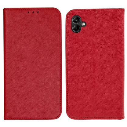 For Samsung Galaxy A06 Case Flip Shockproof Cross Texture Leather Phone Cover
