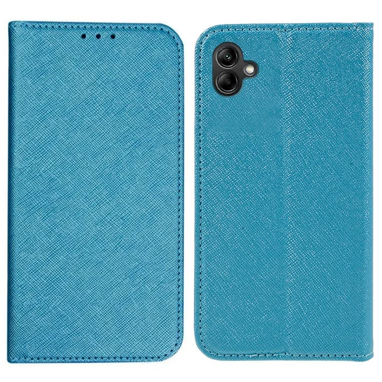For Samsung Galaxy A06 Case Flip Shockproof Cross Texture Leather Phone Cover