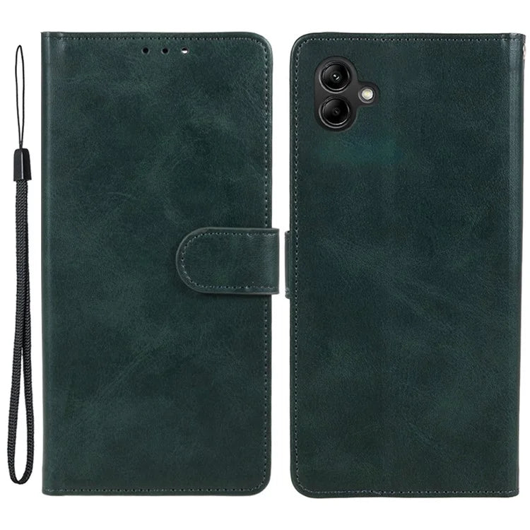 For Samsung Galaxy A06 Case PU Leather Folio Bookstytle Phone Cover Full Protection