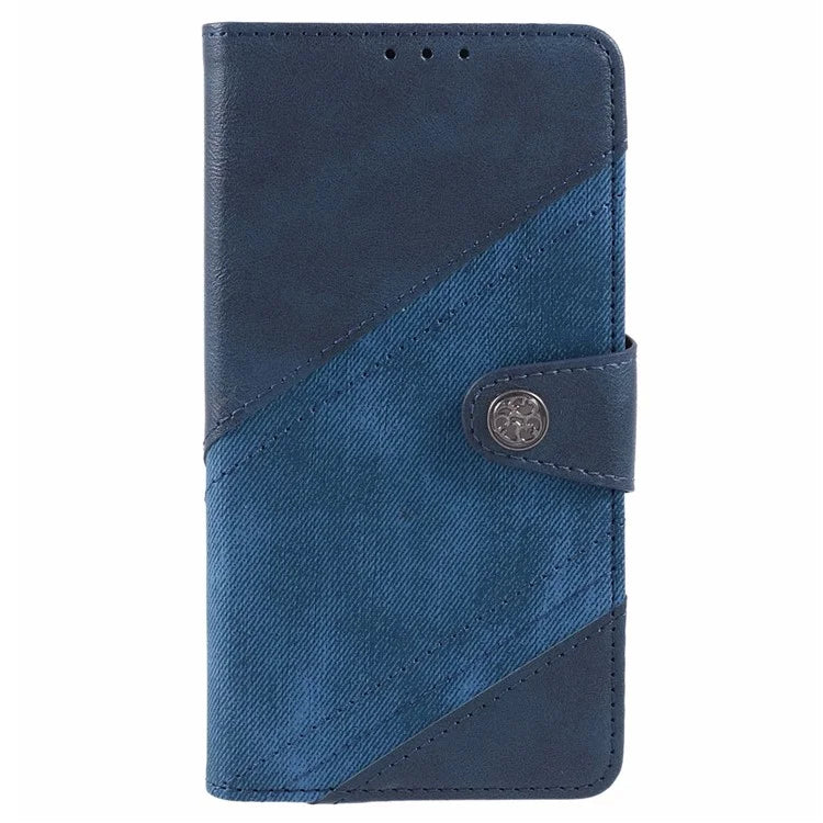 For Samsung Galaxy A16 5G Case Flip Stand View Leather Phone Cover Splicing Texture