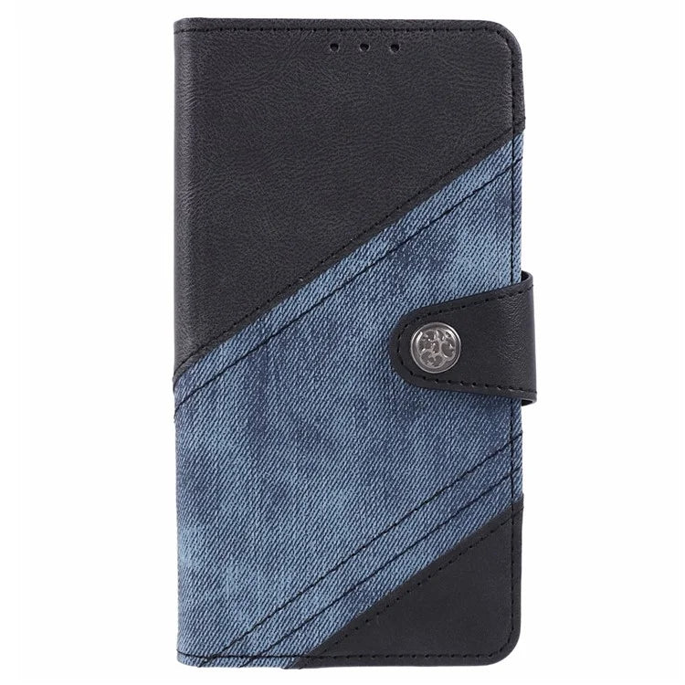 For Samsung Galaxy A16 5G Case Flip Stand View Leather Phone Cover Splicing Texture