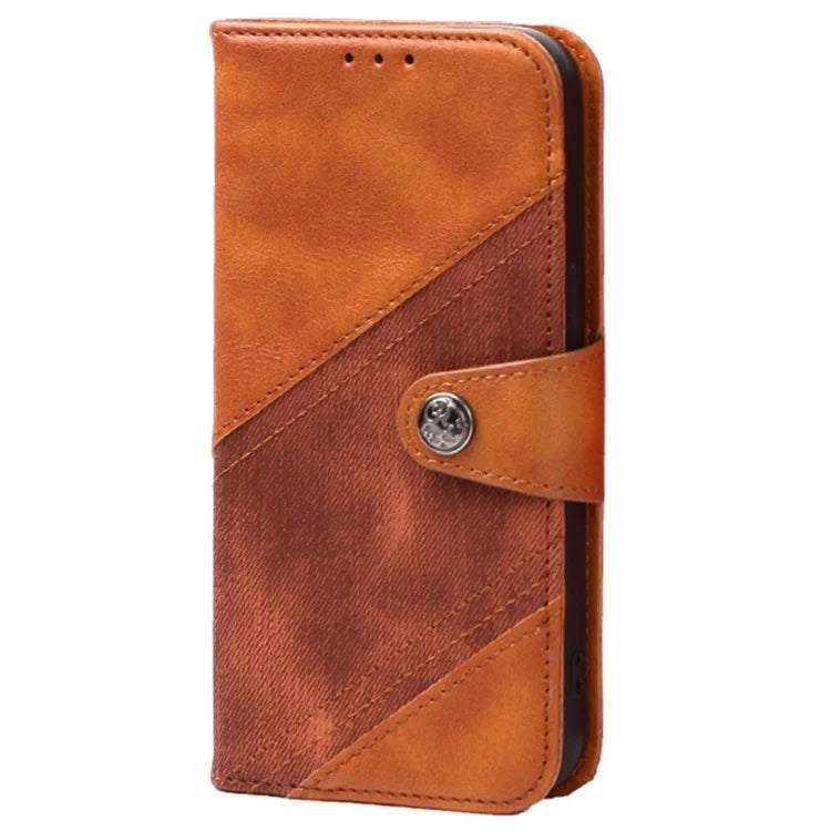 For Samsung Galaxy A16 5G Case Flip Stand View Leather Phone Cover Splicing Texture