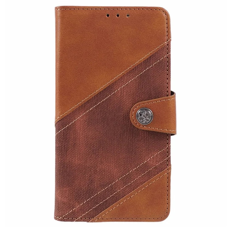 For Samsung Galaxy A16 5G Case Flip Stand View Leather Phone Cover Splicing Texture