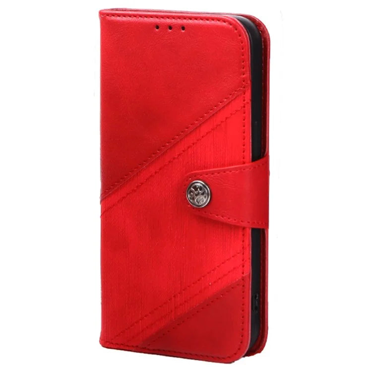 For Samsung Galaxy A16 5G Case Flip Stand View Leather Phone Cover Splicing Texture