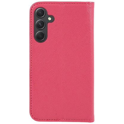 For Samsung Galaxy A16 5G Case PU Leather Cross Texture Phone Cover Strong Magnetic Suction