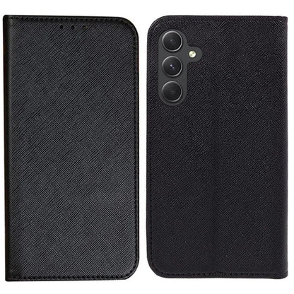 For Samsung Galaxy A16 5G Case PU Leather Cross Texture Phone Cover Strong Magnetic Suction