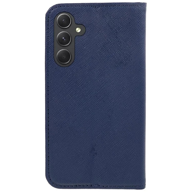 For Samsung Galaxy A16 5G Case PU Leather Cross Texture Phone Cover Strong Magnetic Suction