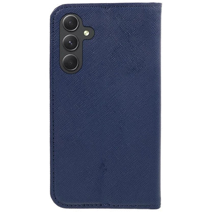 For Samsung Galaxy A16 5G Case PU Leather Cross Texture Phone Cover Strong Magnetic Suction