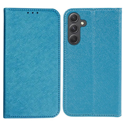 For Samsung Galaxy A16 5G Case PU Leather Cross Texture Phone Cover Strong Magnetic Suction