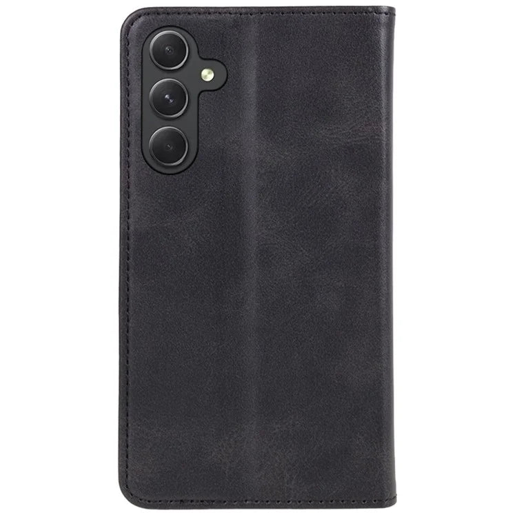 For Samsung Galaxy A16 5G Case Leather Flip Shockproof Calf Texture Phone Cover