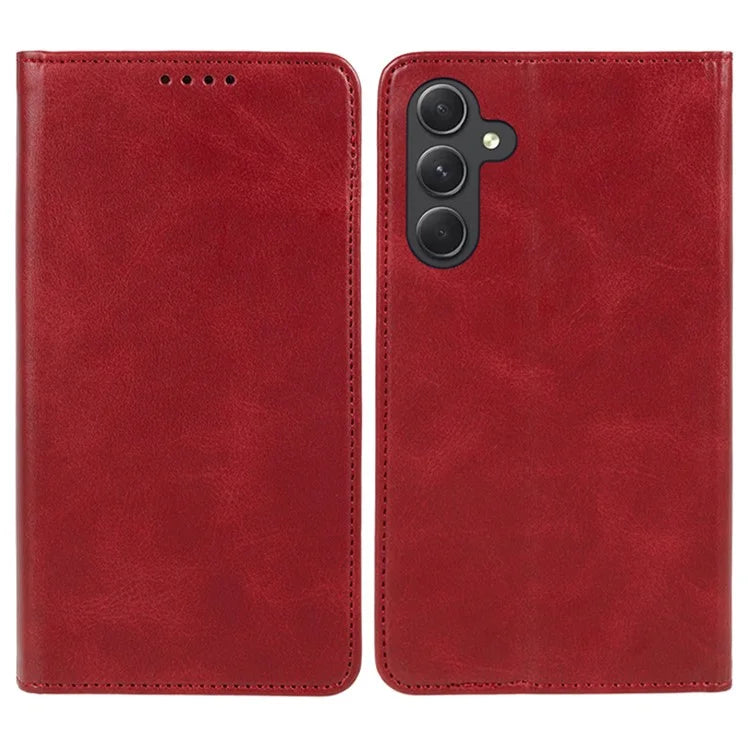 For Samsung Galaxy A16 5G Case Leather Flip Shockproof Calf Texture Phone Cover