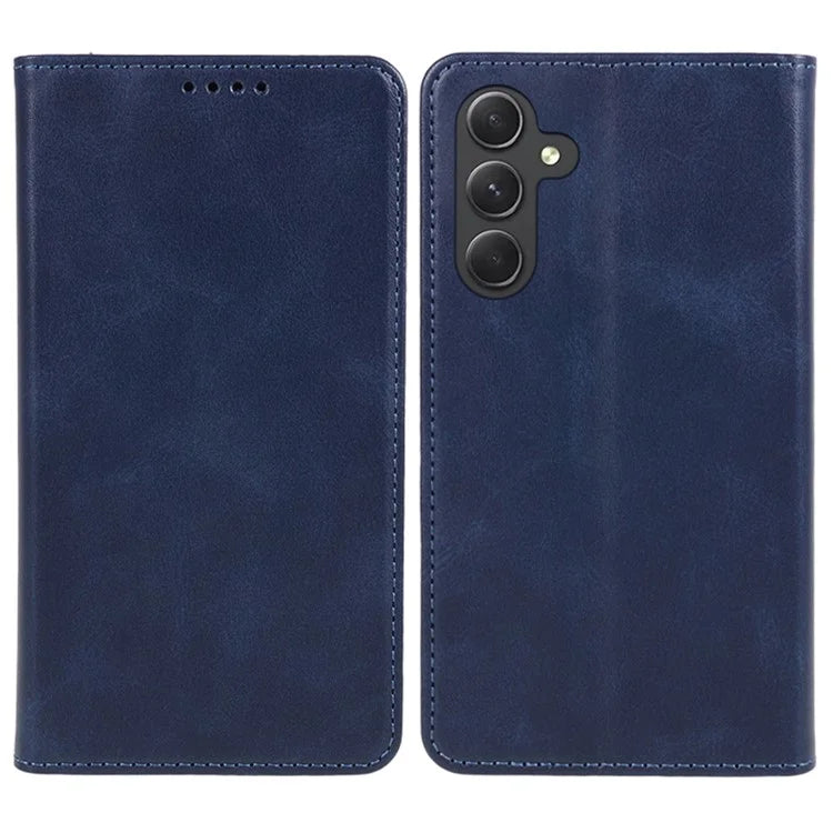 For Samsung Galaxy A16 5G Case Leather Flip Shockproof Calf Texture Phone Cover