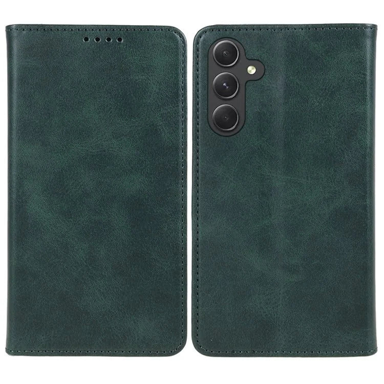 For Samsung Galaxy A16 5G Case Leather Flip Shockproof Calf Texture Phone Cover