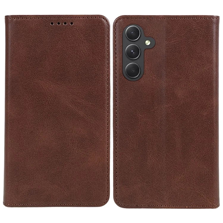 For Samsung Galaxy A16 5G Case Leather Flip Shockproof Calf Texture Phone Cover