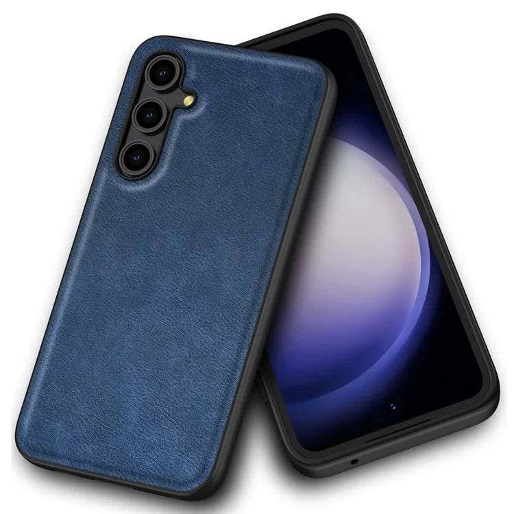 For Samsung Galaxy A16 5G Case Retro Leather Coated PC+TPU Anti-Shock Phone Cover